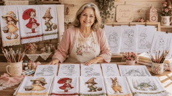+1000 Riscos para Pintura em Tecido